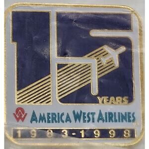 America West Airlines 15 Year Anniversary Pin